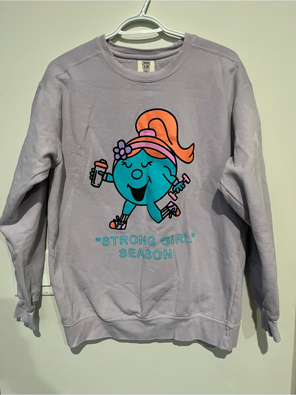 Super cute women’s motivational sweatshirt in lilac
